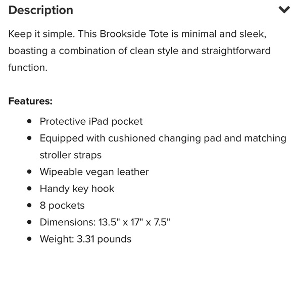 Little Unicorn Brookside Tote Diaper Bag - Picture 2 of 2